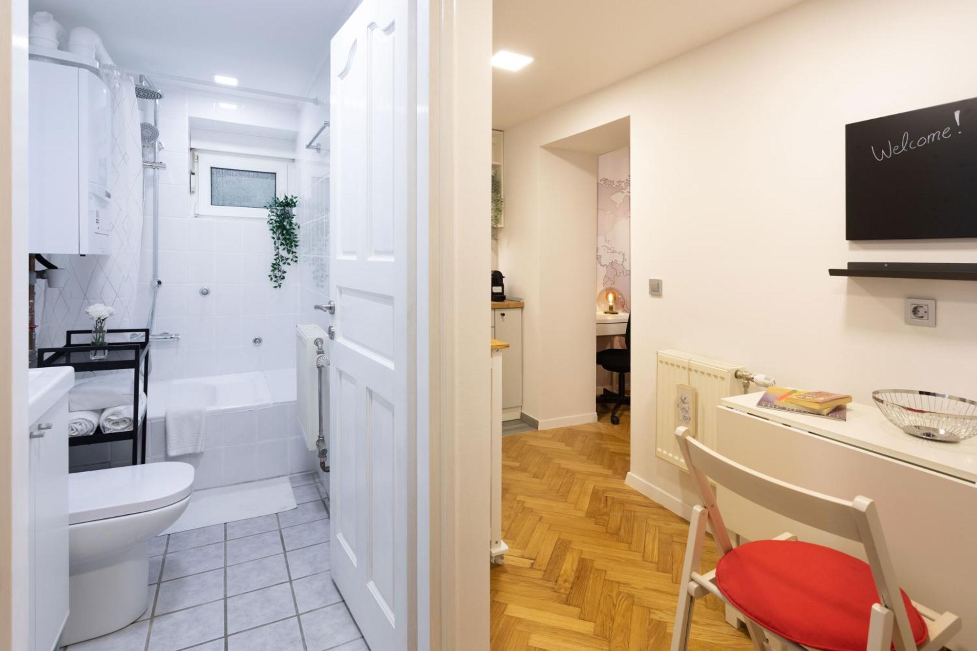 Modern Studio Near British Square Zagreb Exterior foto